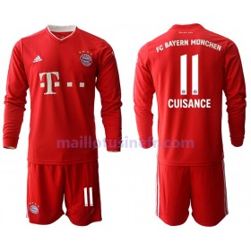 Maillot de Foot Bayern Munich Mickael Cuisance 11 Domicile 2020-21 Manches Longues - Enfant